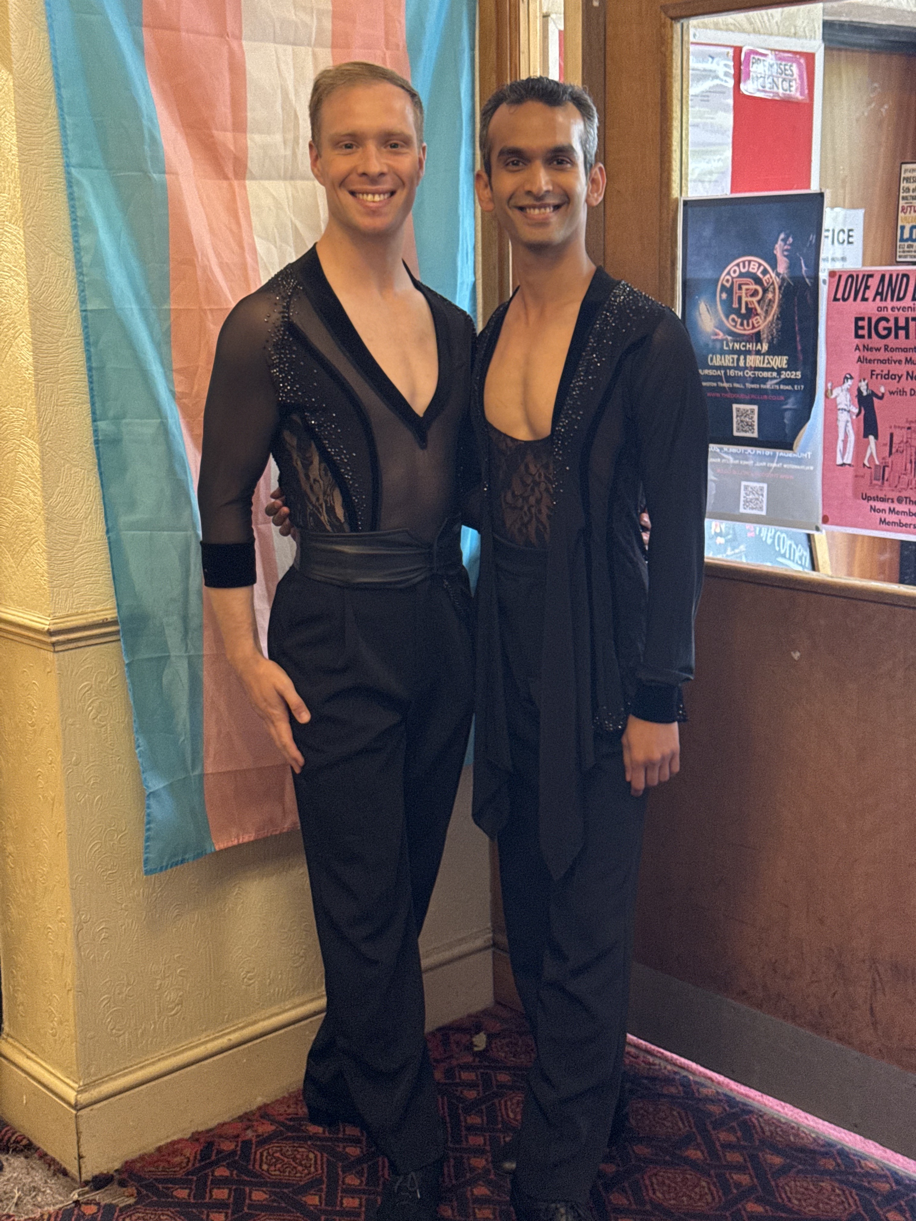 Darren and Vishesh with their dance demo